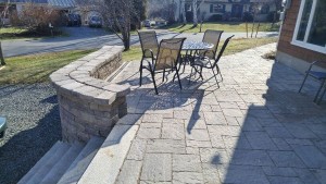 Pearson Residential Stone Wall - After