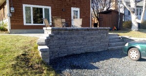 Pearson Residential Stone Wall - After